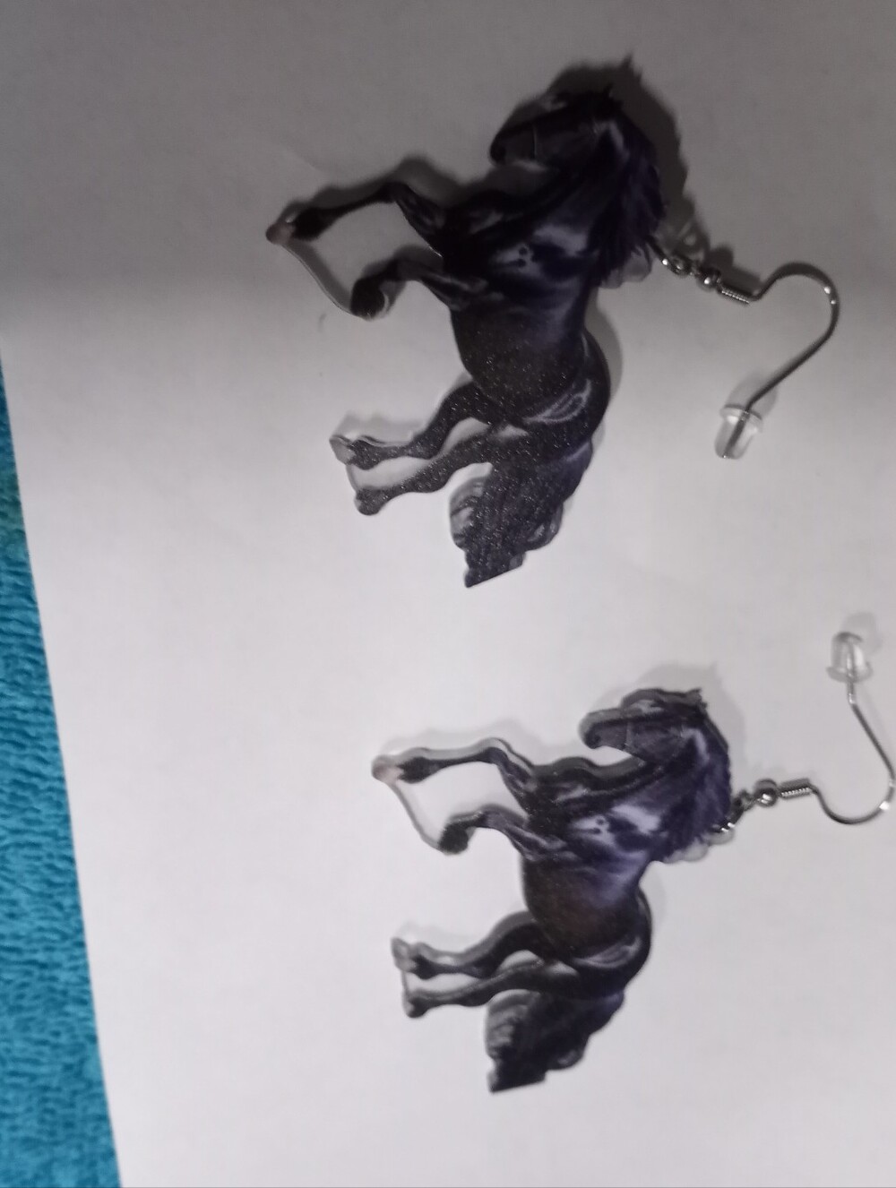 Black Horse Dangle Earrings - Women Jewelry